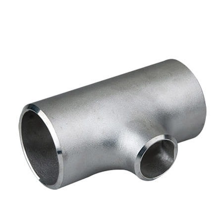 Tee ridotti senza saldatura DN80 88,9 x 3,2 mm / DN65 76,1 x 2,9 mm acciaio inox 1.4571 / 316Ti